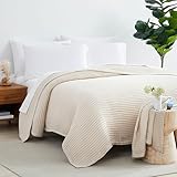Southshore Fine Living, Inc. Luxury Waffle Blanket, Twin XL or Twin Blanket for Bed in Beautiful Colors, 100% Cotton, Warm in Winter, Cool in Summer, Oeko-TEX Certified, Taupe