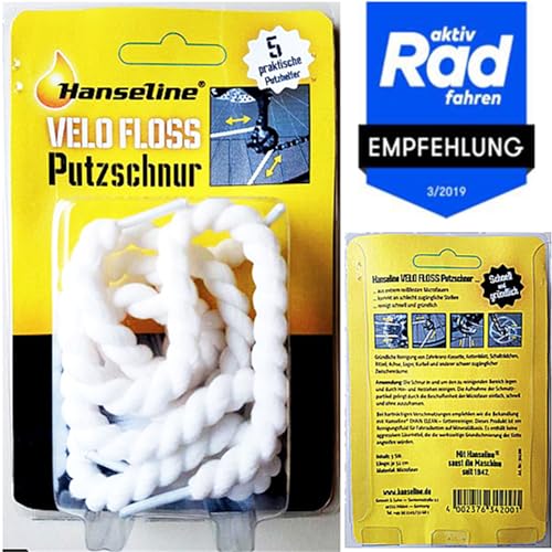 Hanseline Putzschnur-03570801 Putzschnur Schwarz Einheitsgröße