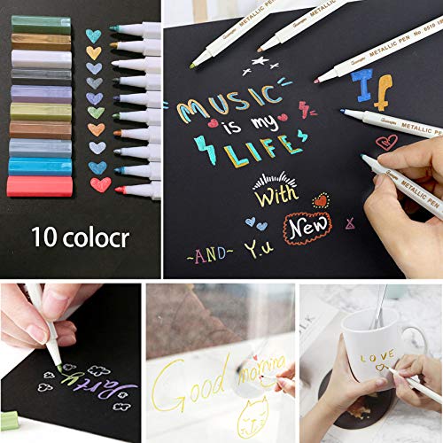 RYMALL Fotoalbum zum Selbstgestalten,Leder Fotoalbum Retro Scrapbook Album Scrapbooking Album 22 * 18cm DIY Vintage… – Bild 5