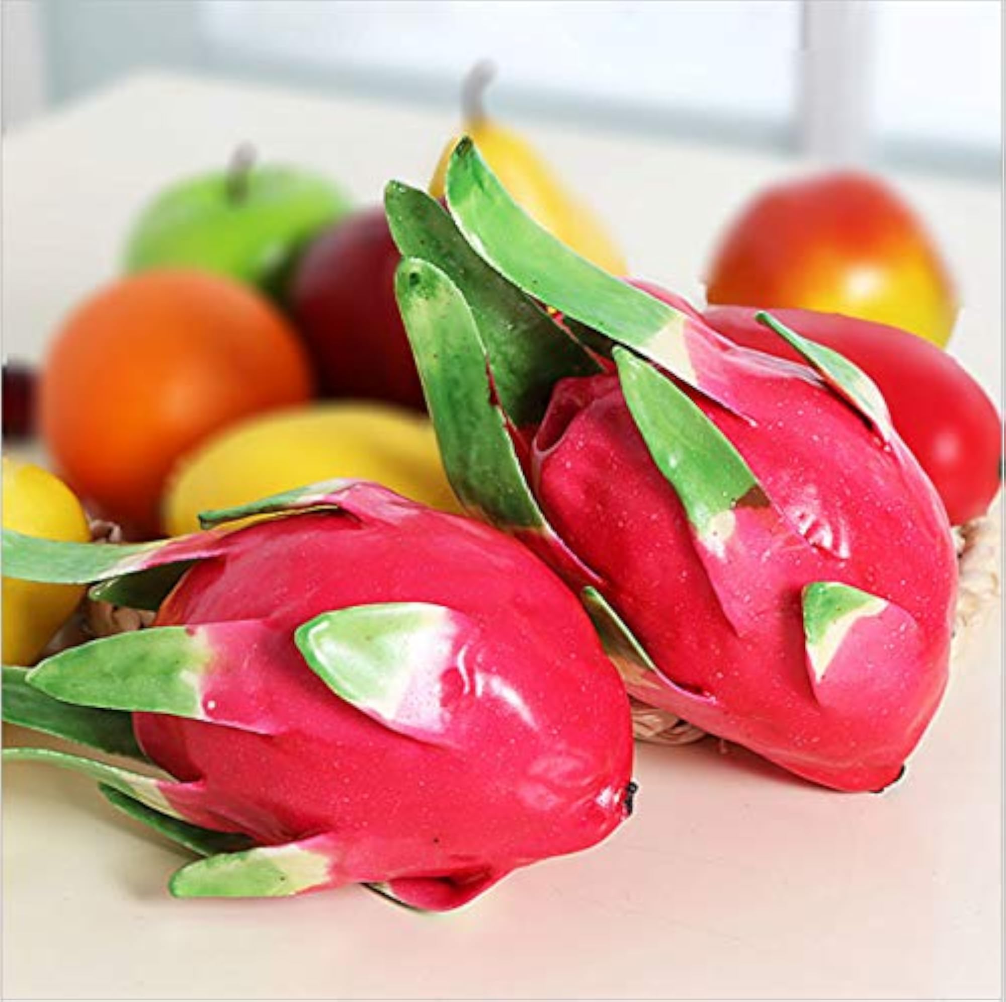 Artificial Pitaya Fake Dragon Fruit Display Prop