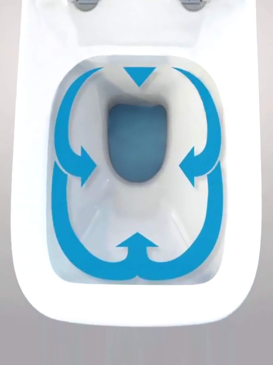 Yellowshop - Sanitari Bagno Sospesi Filo Muro Rimless senza brida Modello Klass Vaso Wc + Coprivaso Soft Close + Bidet