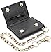 Chain Wallets for men Biker Chains Top-Grain Cow Leather Trifold Wallet With Chain RFID-Safe Snake Texture, Durable Wallet Leather Wallets Design In USA (J110-WC, Black)