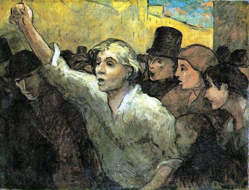 Impression d'affiches affiche toile l'Insurrection Honoré Daumier portrait 60x90cm