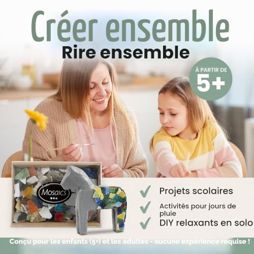 Creativ Company 55527 Mosaïque, Taille 8 (20 mm), couleurs assorties, 2 kg – vue 4