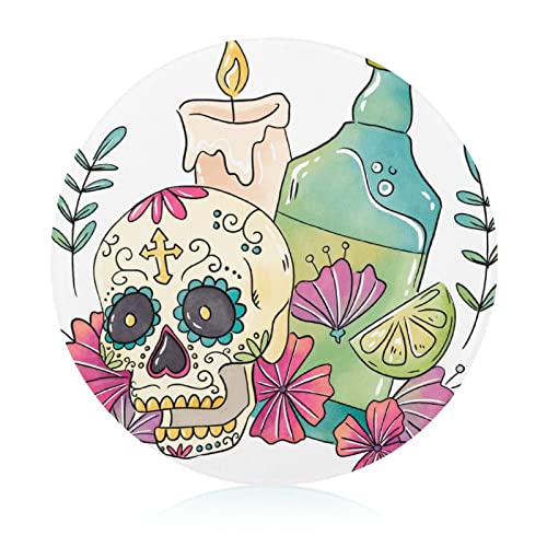 Plaques de cuisine crâne fleur en verre pour préparer vos apéritifs stylés