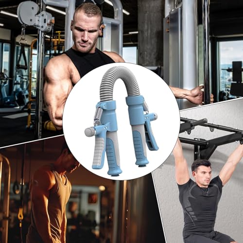 Appareil de musculation des bras 2 en 1 avec résistance réglable pour force de préhension - 4