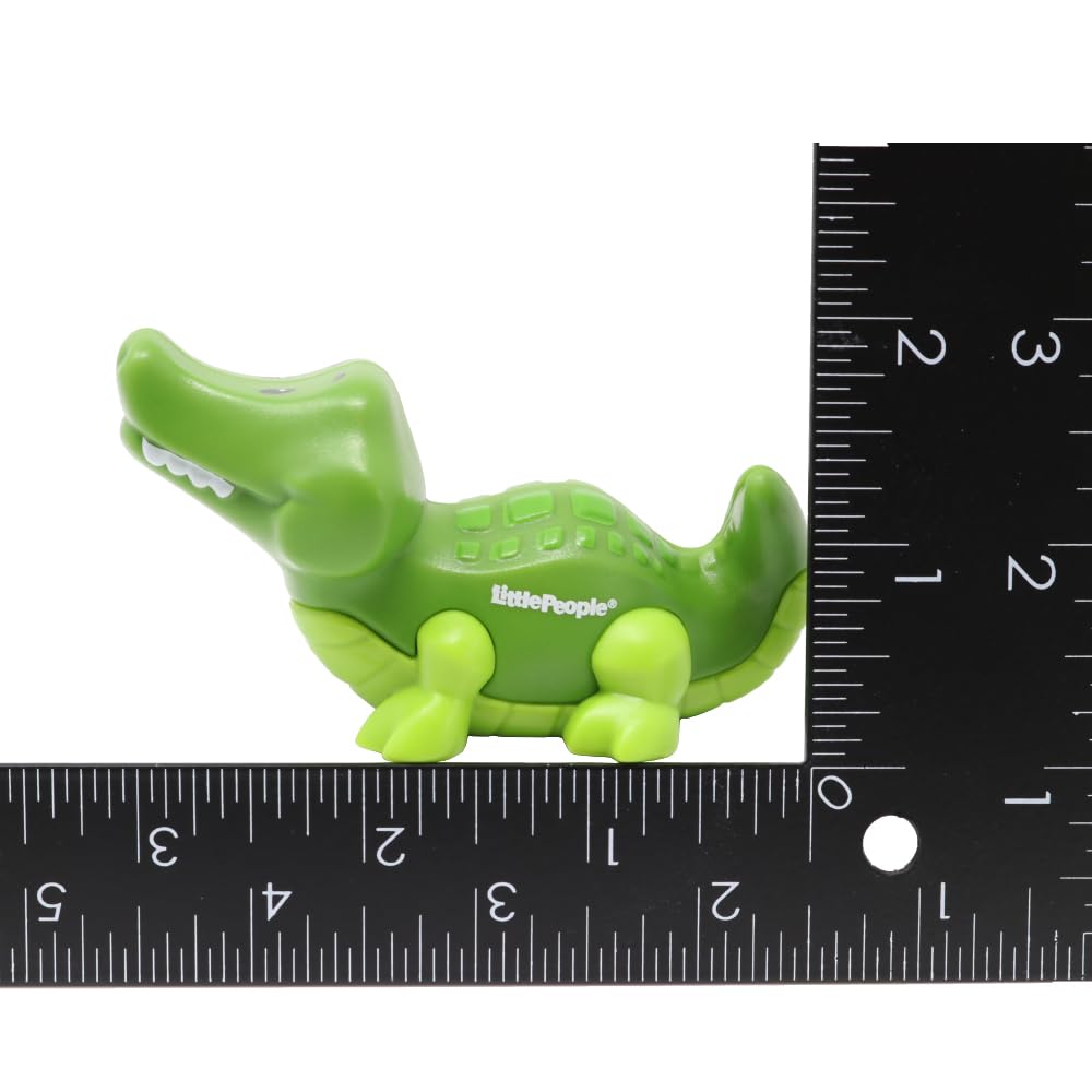 Fisher-Price Ersatzteil Little People Arche Noah Zoo Safari Dschungeltiere Spielset JLV11 - Ersatz hellgrüne Alligatorfigur