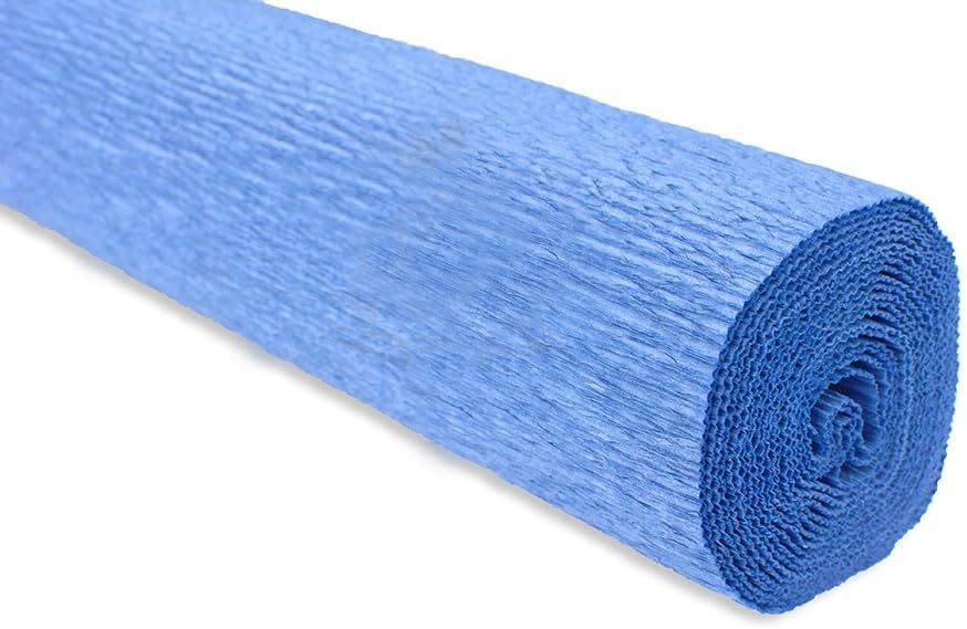 FloristryWarehouse Crepe Paper roll 180g (50 x 250cm) Blue Chinese Porcelain (Shade 615)