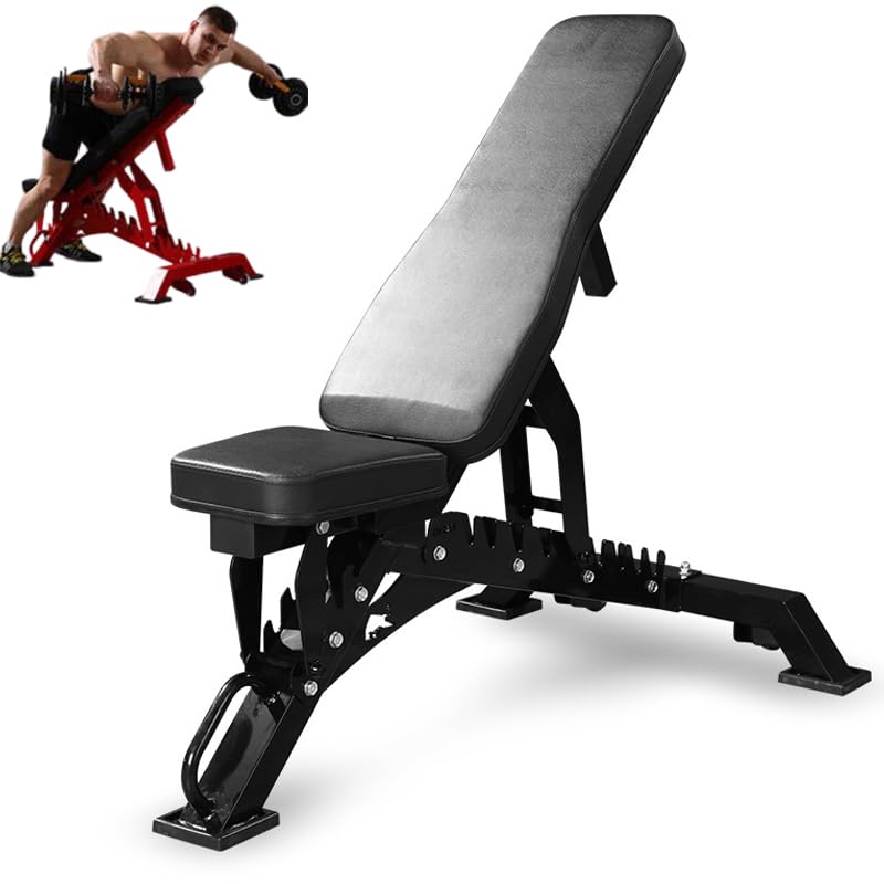 Banc de musculation pliable pour entraînement complet du corps dans votre salon