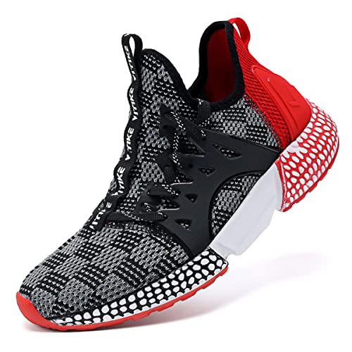 WETIKE Boy's Shoes Mesh Slip on Lightweight Running Sneakers