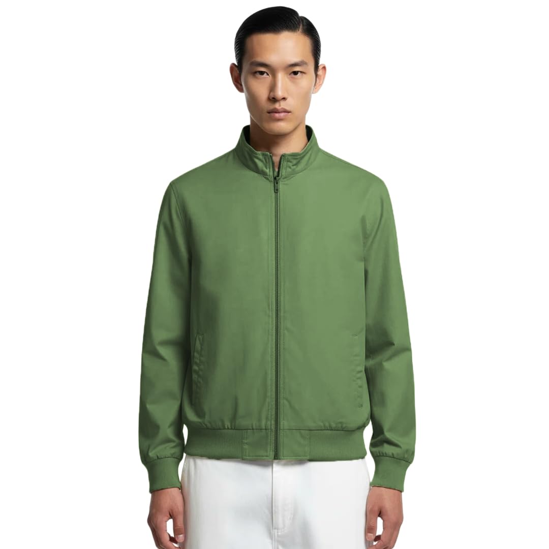 nobero Stand Collar Bomber Jacket for Men | Bomber jacket for men | Stand Collar | Zip Closure | Premium Outerwear | Casual & Streetwear-picture-32