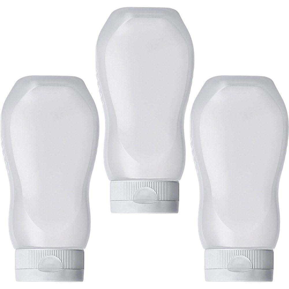 Uzztfa 3 Pcs Condiment Squeeze Bottles For Ketchup Hot Sauce Liquids Oil For Condensed Milk And Mustard Salad Dressing Dispenser Clear Bottles Dressing Container
