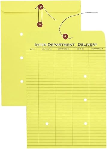 Miniatura 3 de Quality Park 63576 Sobre estándar interdepartamental, 10 pulgadas x 13 pulgadas, 100Bx, amarillo