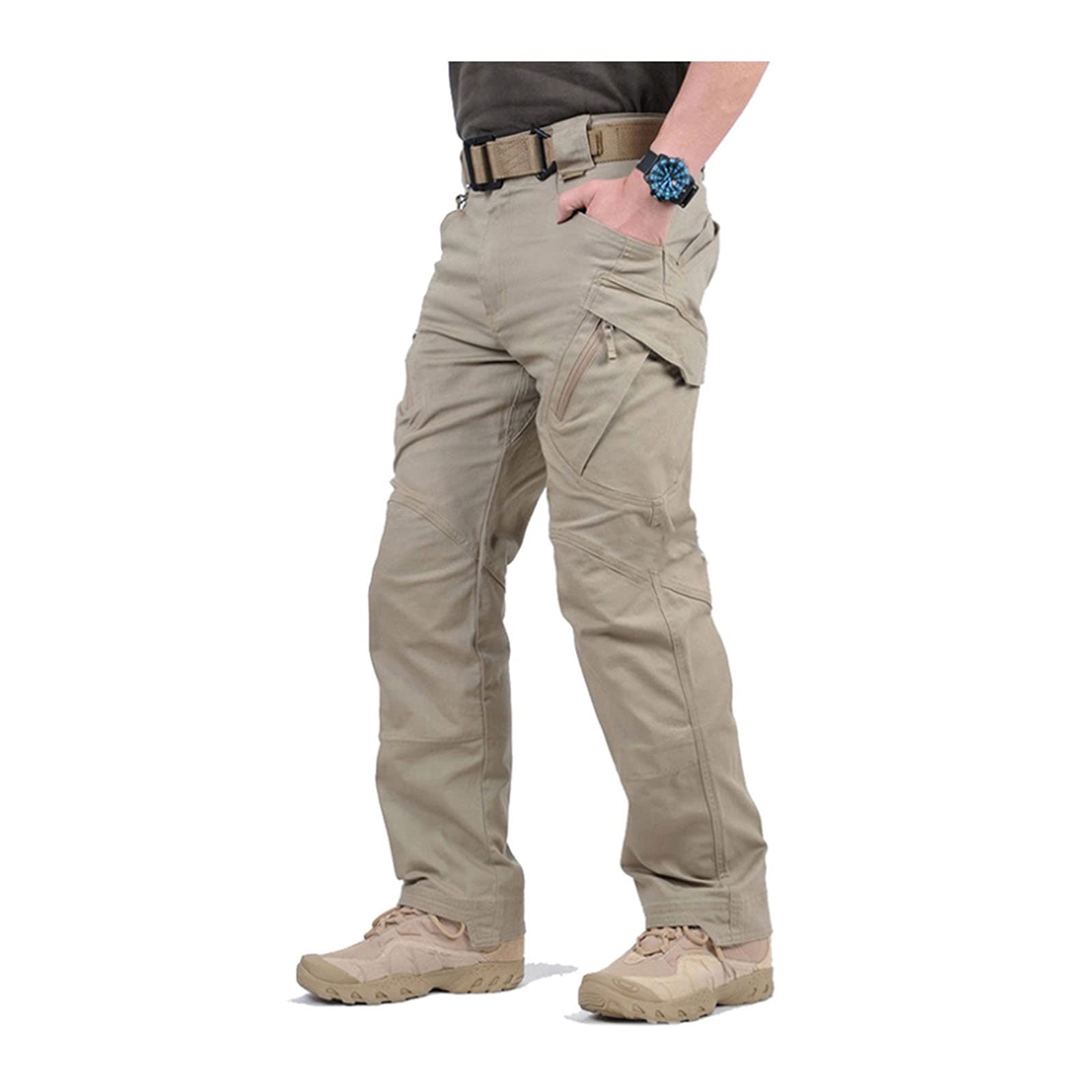 ZHANGHY Waterproof Trousers for Men Outdoor Casual, Work Trousers Military Tactical Pants Combat Ripstop Trousers, Mens Hiking Cargo Trousers, Fishing Pants