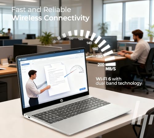 Image of HP Intel Core i7 15.6 inch Laptop | 2026 Edition | Intel High-Performance Core i7-1255U up to 4.7GHz | 16GB RAM - 1TB PCIe SSD | Webcam | Windows 11 with Office 365 for The Web | Business & Academic