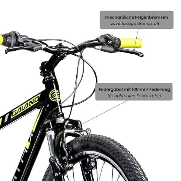 Galano Path - Bicicleta de montaña de 160 a 185 cm, para hombre y mujer, 26 pulgadas, 21 velocidades, cambio de marchas, MTB para adultos y jóvenes, hardtail con horquilla de suspensión V-Brake
