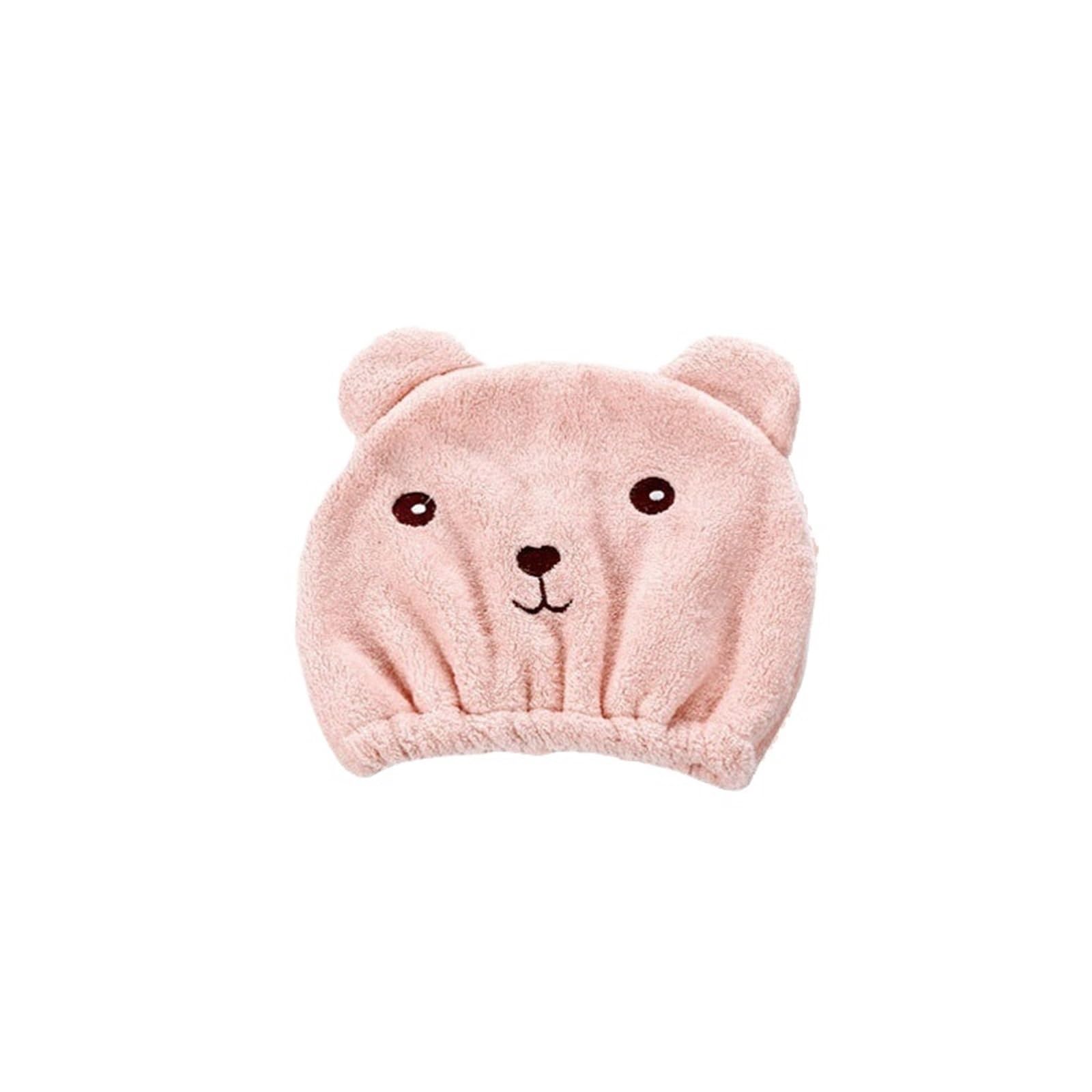 Toallas para Secar El Pelo Gorro de secado for el pelo osito, toalla microfibra rápido, gorro ducha for cabello, toallas envueltas, baño, accesorios(Pink,20PCS)