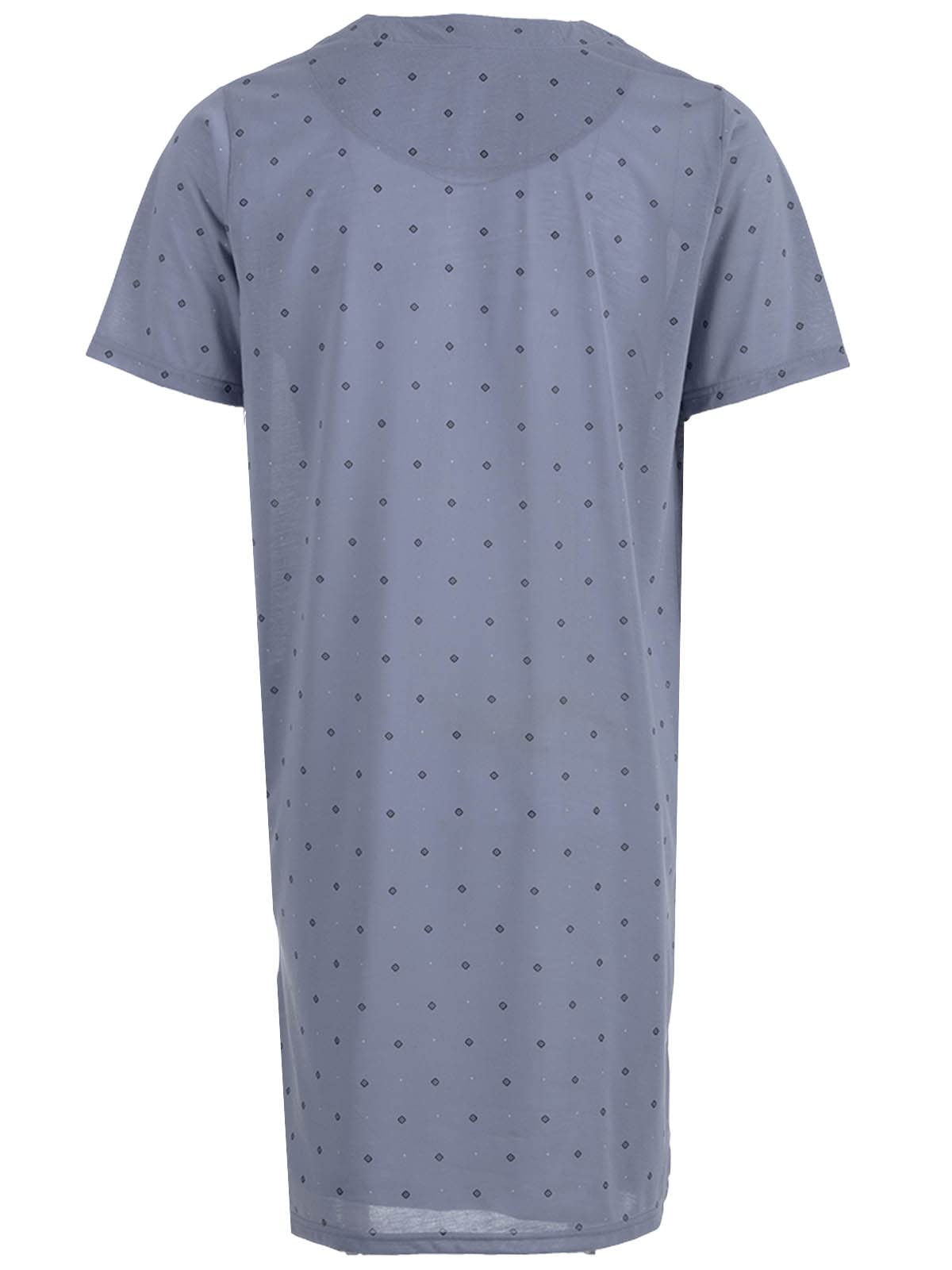 LUCKY Chemise de nuit d'été à manches courtes pour homme avec poche poitrine Taille M-XXL