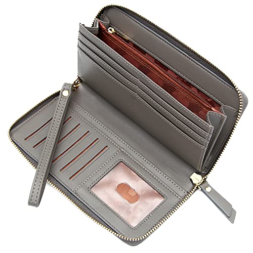 Image of GEEAD Custom Design Wristlet Wallets for Women PU Leather RFID Blocking Wallet