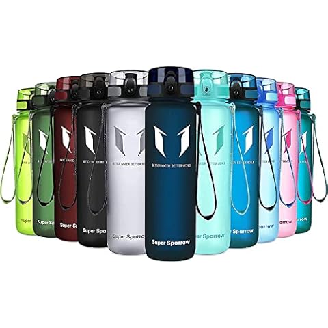 Super Sparrow Trinkflasche - Tritan Wasserflasche - 500ml - BPA-frei - Ideale Sportflasche - Sport, Wasser, Fahrrad, Fitness, Uni, Outdoor - Leicht, Nachhaltig Cover
