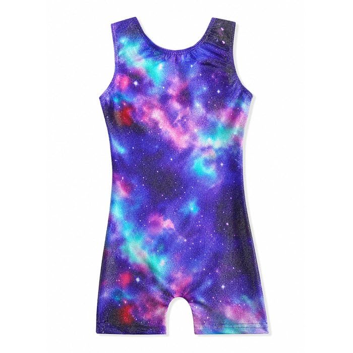 HOZIY Gymnastics Leotards for Girls Unicorn Aurora Rainbow Mermaid Dinosaur Cupcake Sparkle Biketard Toddlers Kids Children