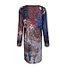 Damen Oberteile Sommer - Longshirt Damen Kurzarm Funktionsshirt Kurzarm Einfarbig/Blumen Tunika Top Tshirt Schwarz Damen Modern Atmungsaktiv Sweatshirt Hemd Sommer FrüHling