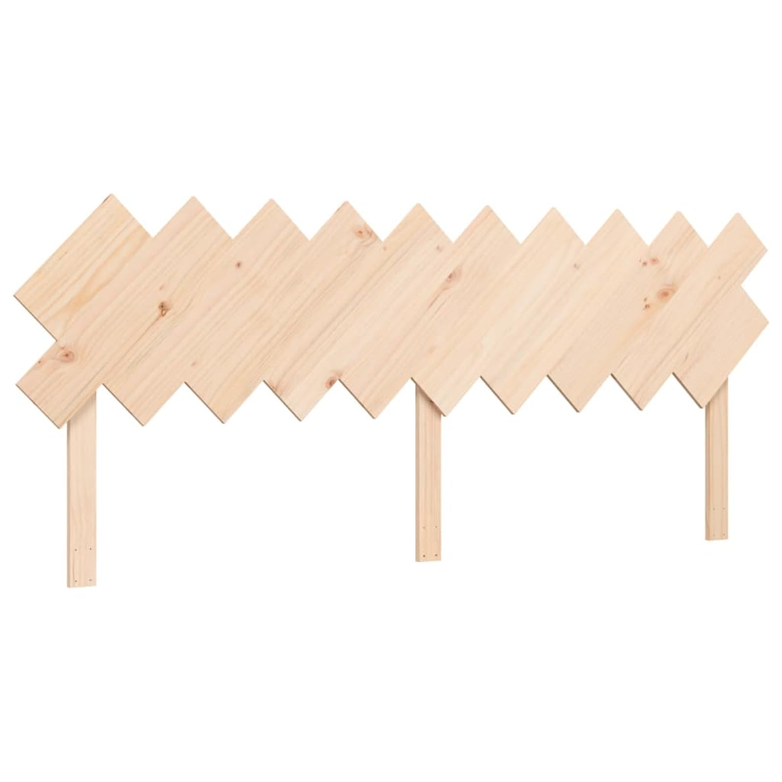 Homgoday Massives Kiefernholzbett 200x200 cm mit Stauraum, Seniorengerecht, Höhe 45 cm - Holz Bett Model3195566