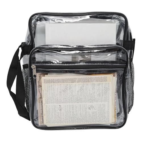Sac à bandoulière transparent imperméable sacoche épaule PVC transparent