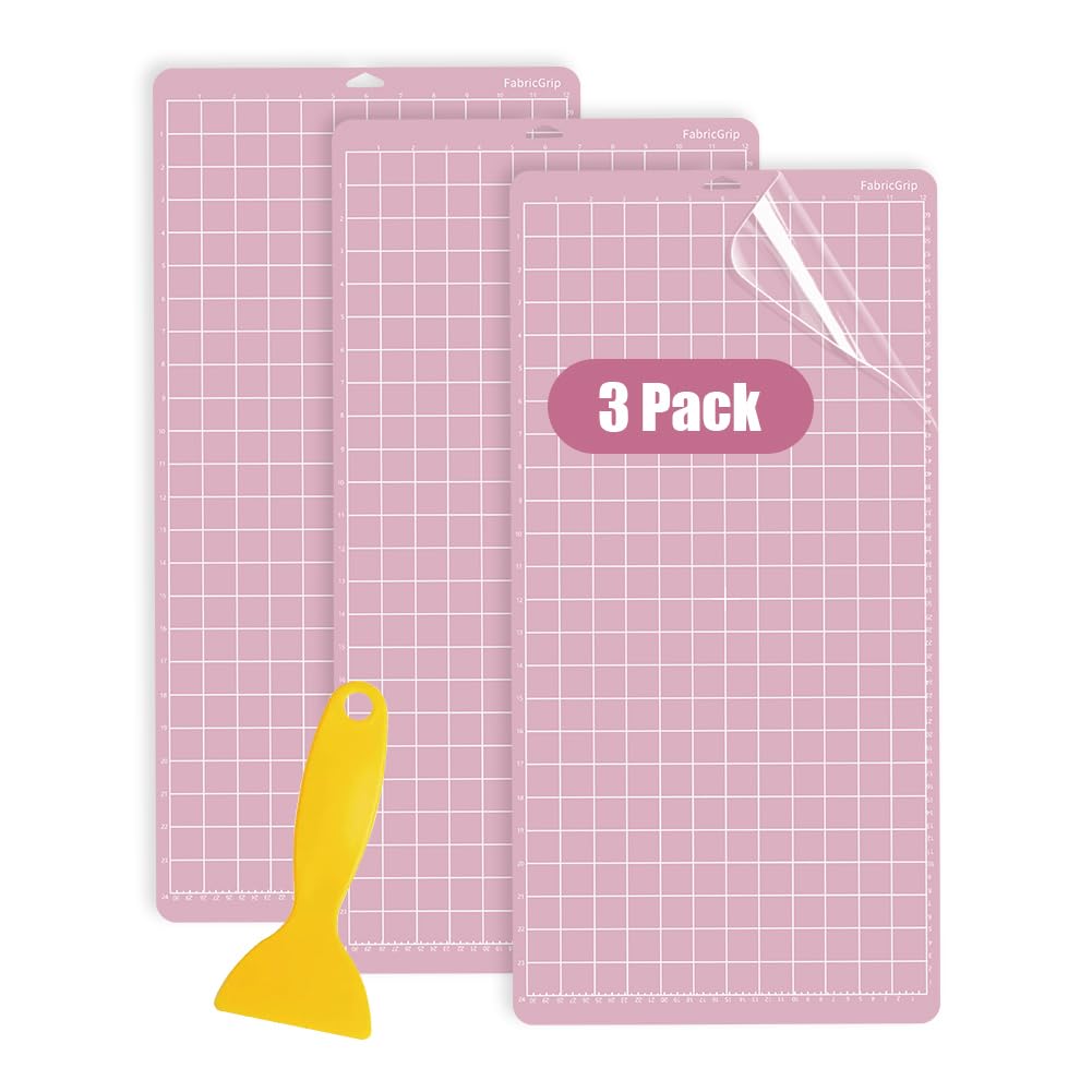 Cowhilan 3 Pack Cutting Mats 12x24 inch for Cricut Maker and Explore Series