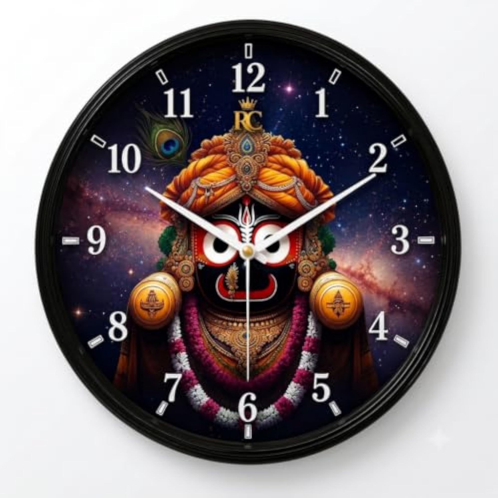 New Divine Lord Jagannath Wall Clock, 10 Inch
