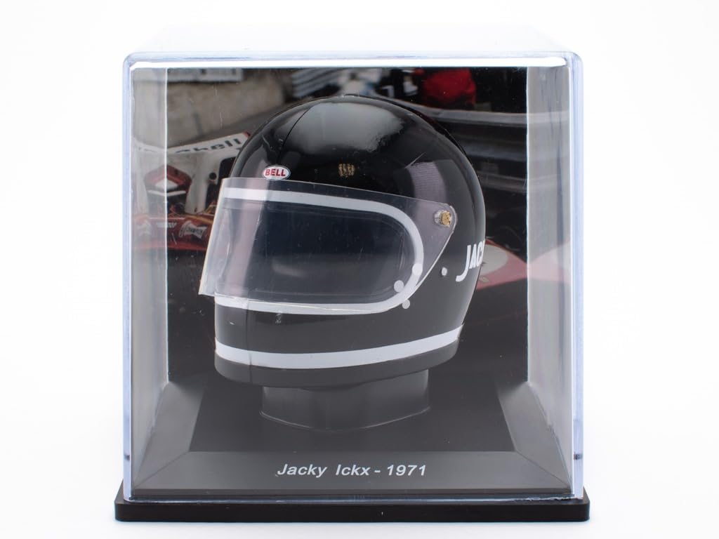OPO 10  Formula 1 Helmet Compatible with Ferrari F1: Jacky Ickx 1971-1/5  Scale  CAS27 - BigaMart