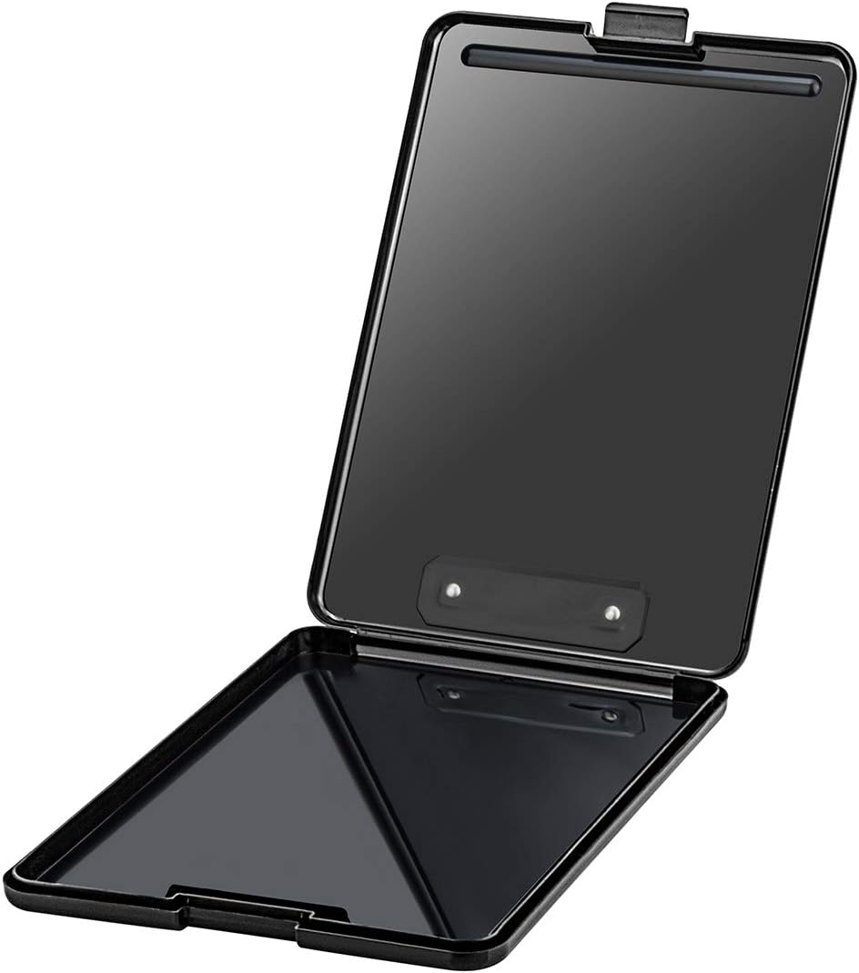 ZCZN Plastic A4 Form Storage Box Case, Black Clipboard Case, Suitable for School, Utility, Industrial Office, Medical Personnel, Set of 2 - Image 5