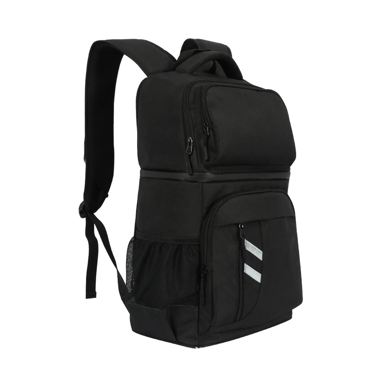 Mochila más Fresca, Bolsa térmica de Doble Capa con Aislamiento para Exteriores con abridor de Botellas, Mochila para el Almuerzo, Bolsa de Cerveza para Picnic para Hombres y Mujeres (Black)