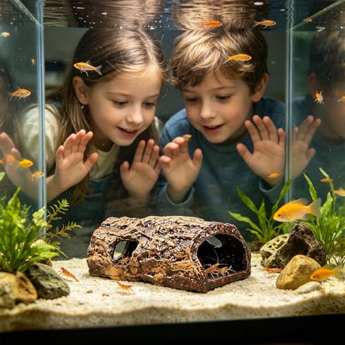 Refugio de camarones en tronco de árbol artificial para evitar el estrés en peces 3