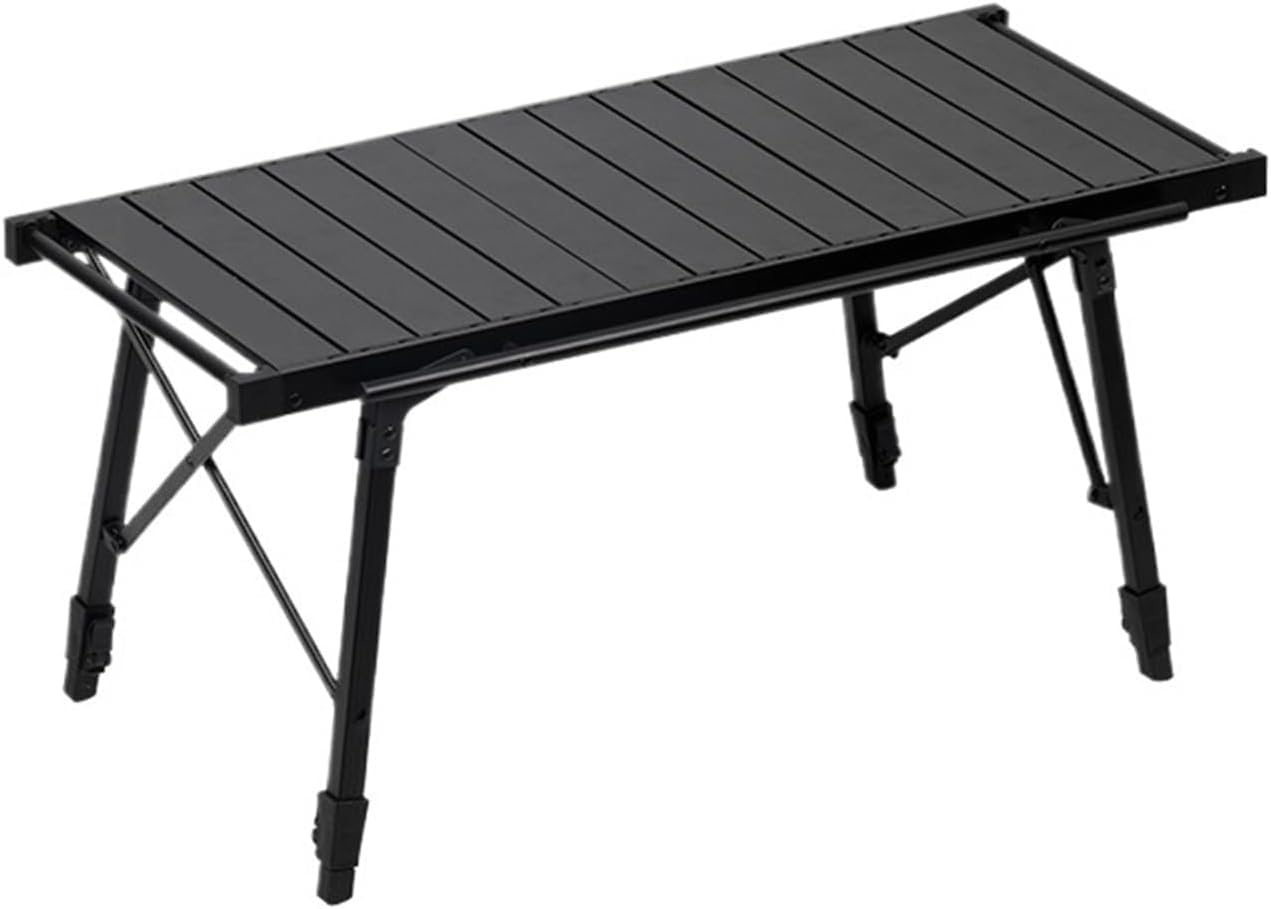 Table de camping pliante fini le mobilier bancal hauteur réglable