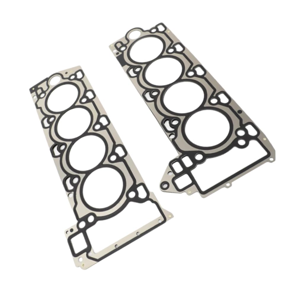 Riloer Guarnizione Testata, Set Guarnizioni Testata Motore Auto in Metallo da 2 Pezzi Compatibile con Land Rover Range Rover 5.0L 2010-2016 Sport 5.0L 2010-2016 LR4 5.0L 2010-2013, LR026141 LR026142
