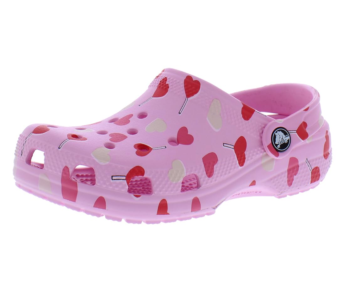 Crocs Classic Vday PS Girls Shoes Size 13, Color: Pink-Pink