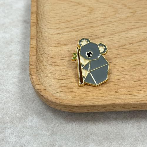 Image of Koala Enamel Pin Collect Cute Arts Metal Cartoon Brooch Backpack Clothes Collar Minimalism Lapel Badges Jewelry