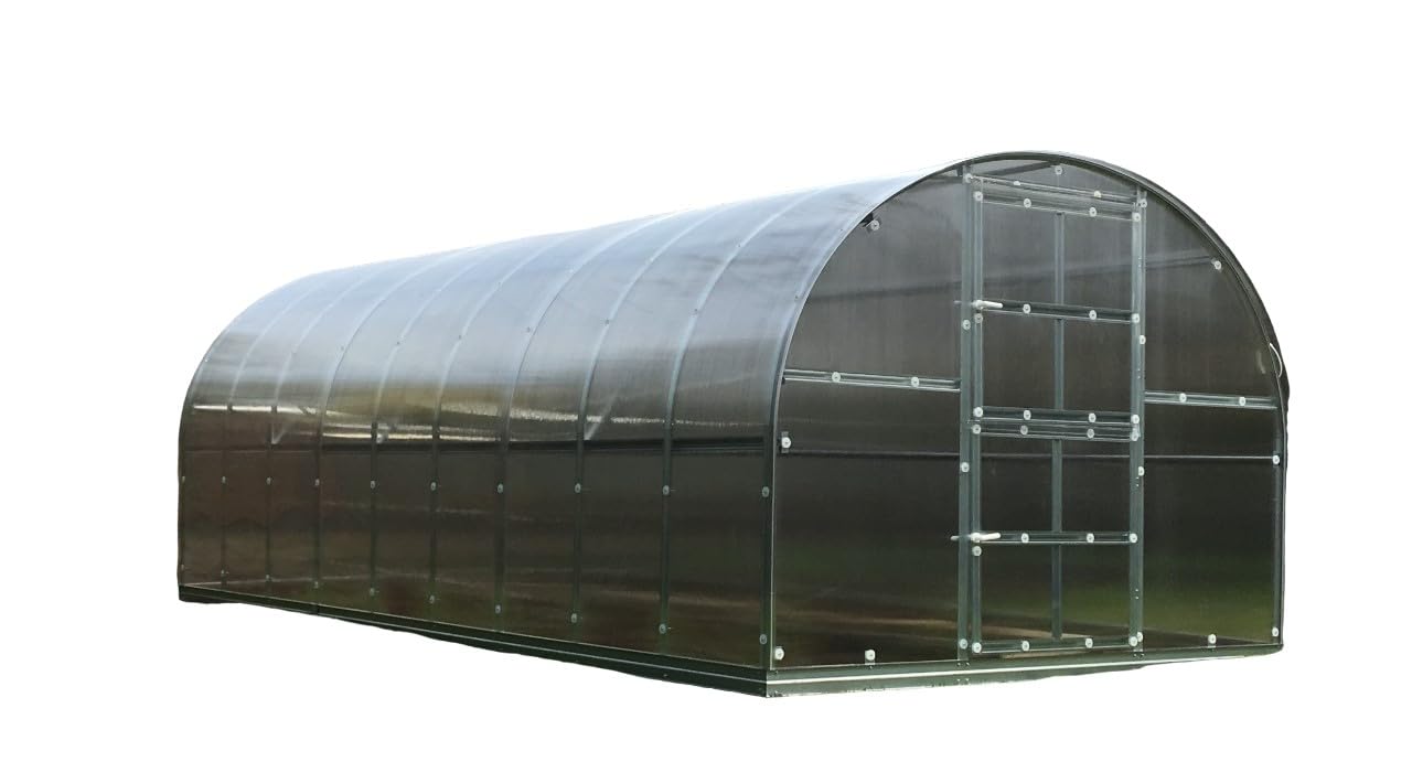 Serre KLASIKA 18 (3 x 6 m) avec fondations et polycarbonate 6 mm
