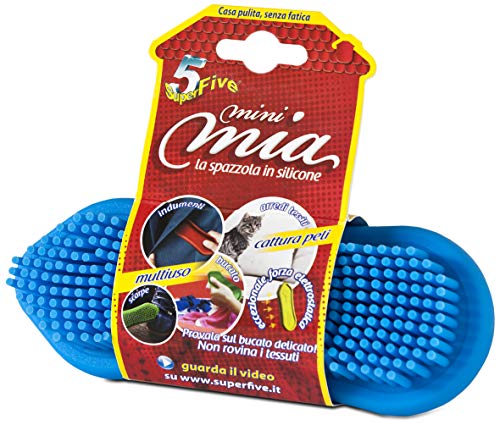 SUPERFIVE, Mini Mia Spazzola, Spazzola Silicone per Biancheria e Multiuso, Colori Assortiti