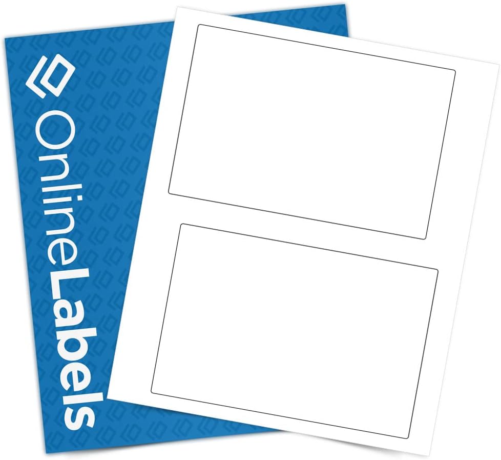 Online Labels 6.78 x 4.75 Shipping Labels - Compatible with USPS Click-N-Ship - Pack of 4,000 Labels, 2,000 Sheets - Inkjet/Laser Printer