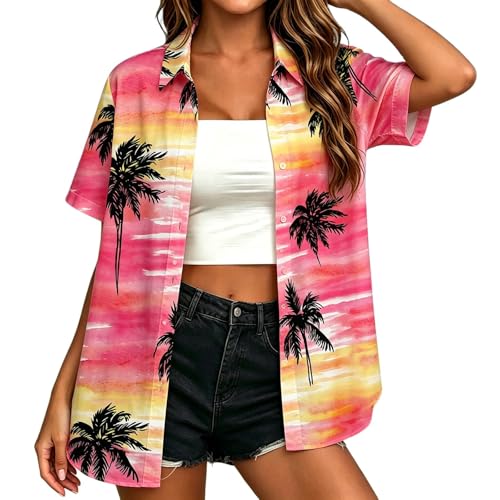 Chemise boutonnée femme fleurie pour les vacances au soleil