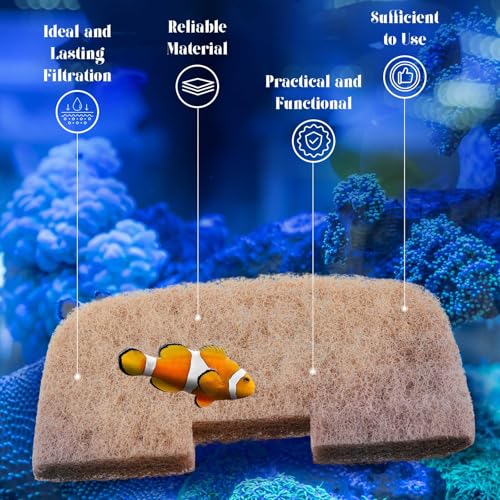 Image of Threlaco 10 Pack Compatible with Fluval 106 /206 /107 /207 Ammonia Remover Pads, Aquarium Canister Filter Media Replacement Pads for Fish Tank