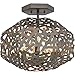 Fredrick Ramond FR38703MMB Kestrel - Three Light Semi-Flush Mount, Metallic Matte Bronze Finish