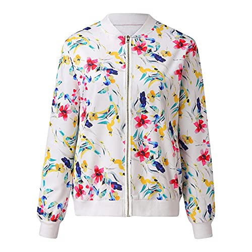 Warm Winter Coats For Women,Fur Coats For Women Womens Faux Leather Jacket Womens Retro Floral Printing Zipper Up Jacket Casual Tops Coat Outwear Flannel Oversized Button Jacket(Yellow,Xl) #TOP2
