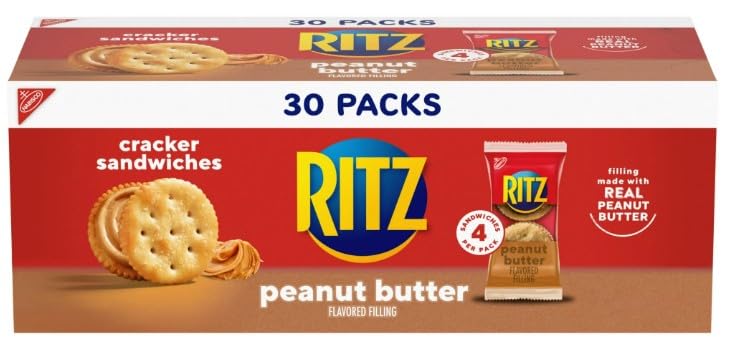 Ritz Peanut Butter Sandwich Crackers - 30 Pack
