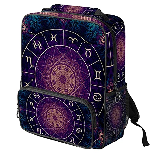 Sac à dos ordinateur portable avec motif constellation élégant pour le travail