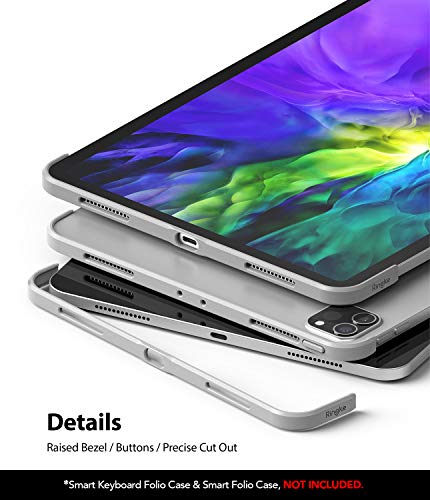 Image of Ringke Frame Shield Compatible with iPad Pro 11 inch Case (2020) - Matte Silver