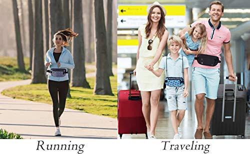 Image of Goothdurs Fanny Pack for Women Men Fashion Waist Bag Waterproof Hip Bum Bag with Adjustable Belt for Running Travel Hiking Cycling Money