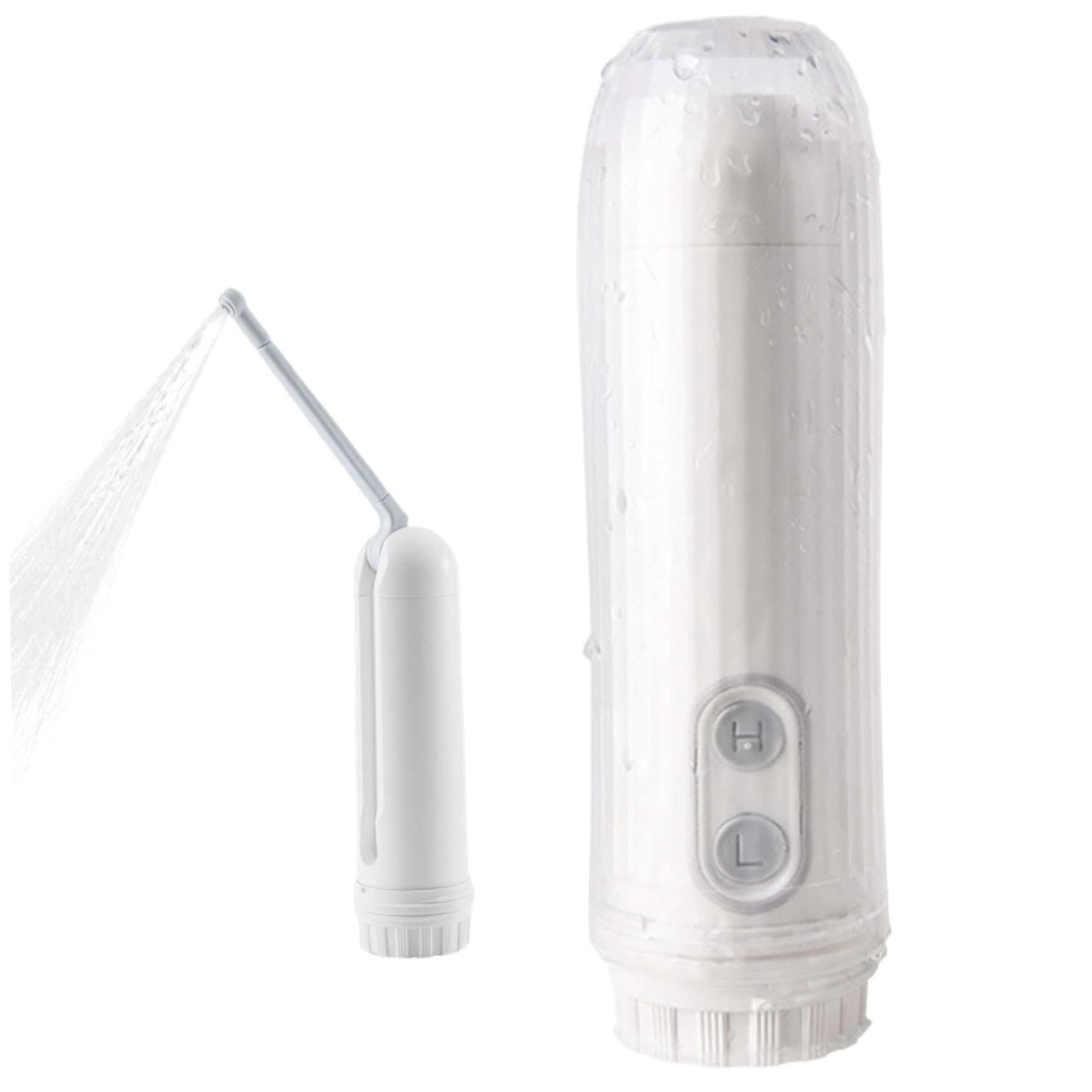 Bidé portátil, bidé con batería ajustable de 180°, 2 modos de viaje para limpieza de higiene personal/cuidado posparto relajante/enfermería perineal y hemorroide 1.9x6.1